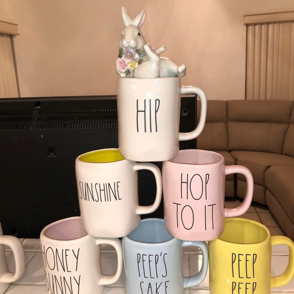 Rae Dunn Easter Mugs Collection